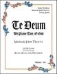 Te Deum SATB Choral Score cover